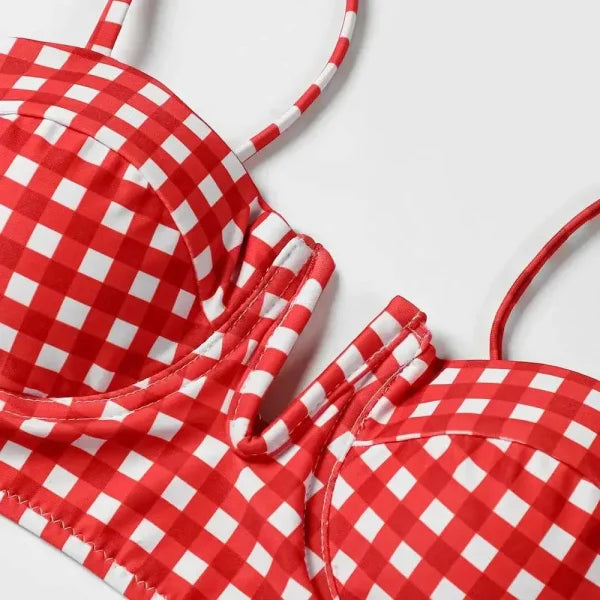 ZTVitality Bikini - Plaid Underwire Sexy Bikini for Women